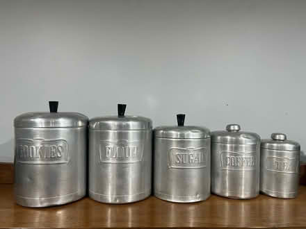 Photo of free Vintage Aluminum Canister Set (South Chicago) #1