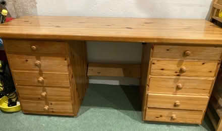 Photo of free LARGE DESK, Pine, hand-built (Stainton CA11) #1