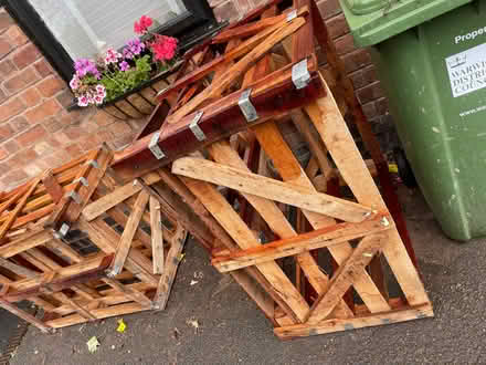 Photo of free heavy duty wooden crates - one slightly damaged as shown (Emscote CV34) #4