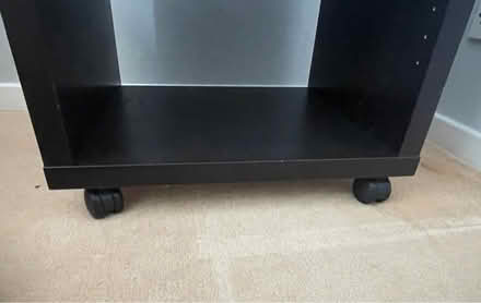 Photo of free IKEA bedside table- shelf/wheels (Wheathampstead) #3