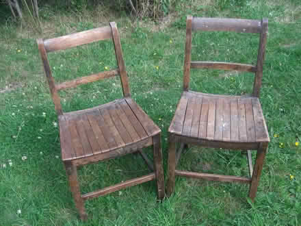 Photo of free pair of wooden chairs (Langley Slough SL3) #1