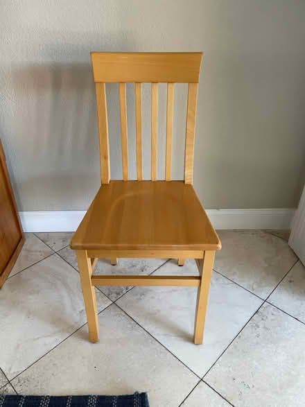 Photo of free Four wooden chairs (Castro Valley, Grove & Foothil) #1