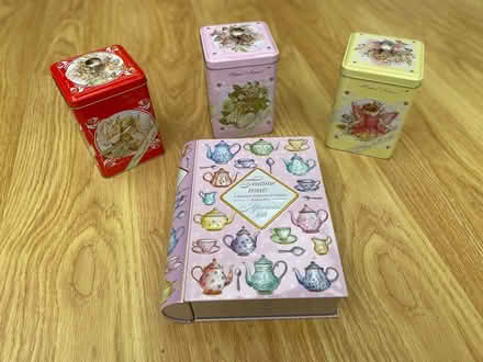 Photo of free 4 pastel storage tins (Horton Heath, SO50 7) #1