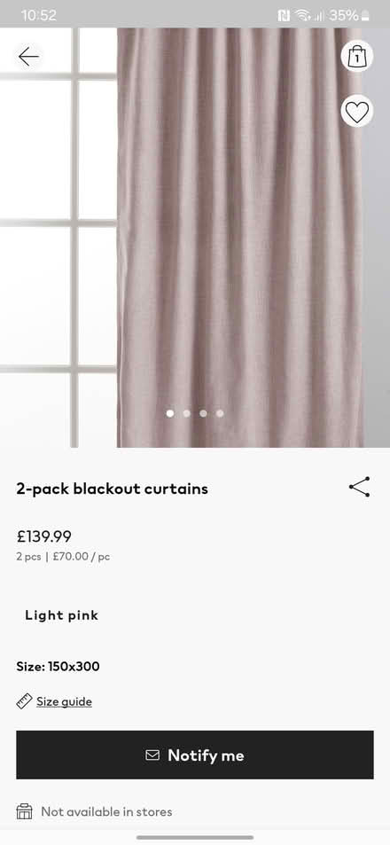 Photo of free Blackout curtains 150x300cm (Chorleywood, WD3) #1