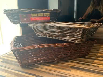 Photo of free Three wicker baskets trays (Broadgate PR1) #3