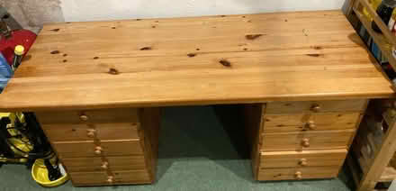 Photo of free LARGE DESK, Pine, hand-built (Stainton CA11) #3