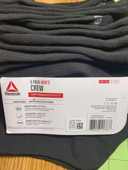 Photo of free Men's black crew socks (Ballenger Creek) #1