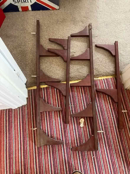 Photo of free Mahogany shelving (Raynes Park , london) #1