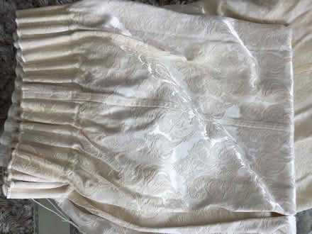 Photo of free Cream heavy brocade curtains (Llandudno) #4