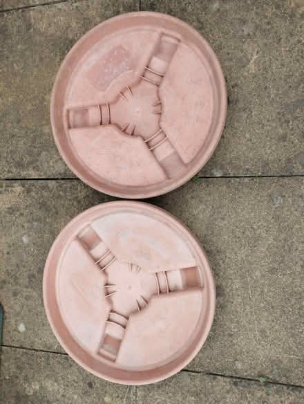 Photo of free 2 Large plant saucers (Newport Pagnell MK16) #1