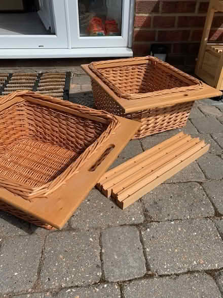 Photo of free Two wicker drawers with runners (Stevenage SG2) #1