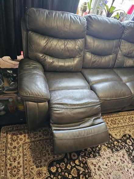 Photo of free Leather sofa (Hartcliffe) #3