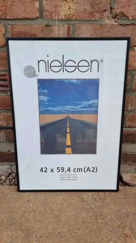 Photo of free Black A2 aluminium picture frame (Latchford WA4) #1