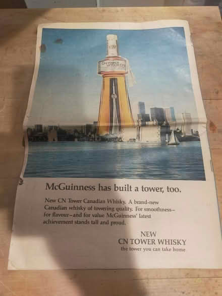 Photo of free Vintage CN Tower magazine insert (Christie Pits) #3