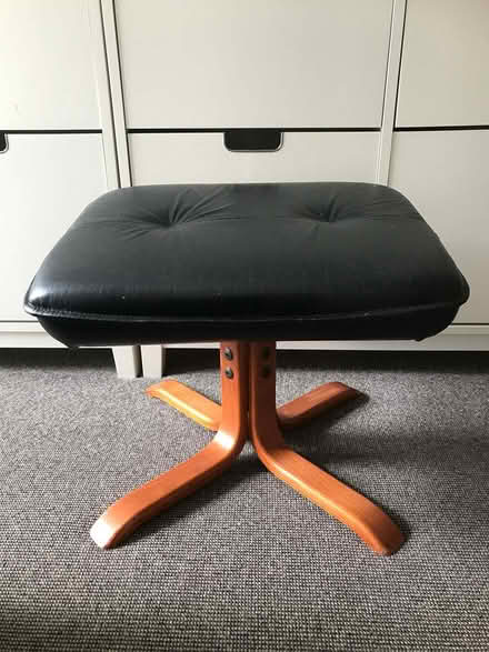 Photo of free Foot Stool - Black vinyl & wood (Bristol BS3) #1