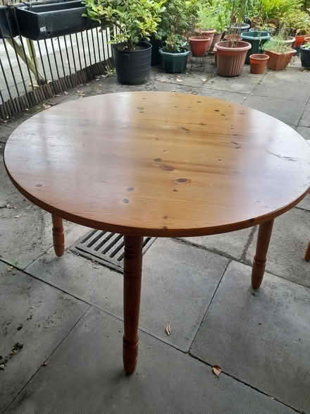 Photo of free Round wooden dining table (Rochdale OL12) #1