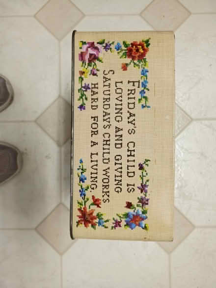 Photo of free Vintage metal box with poem (Greenbrae) #3