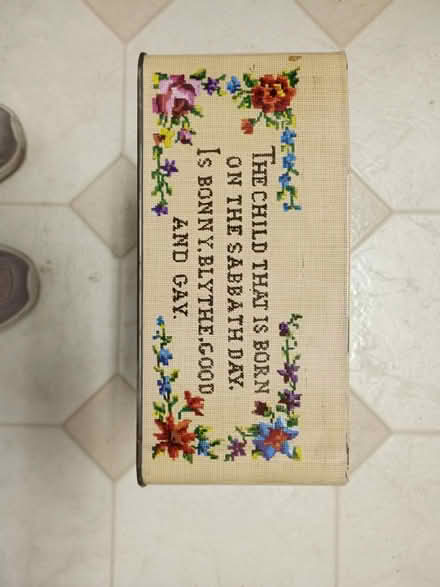 Photo of free Vintage metal box with poem (Greenbrae) #4