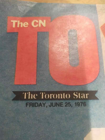 Photo of free Vintage CN Tower magazine insert (Christie Pits) #2