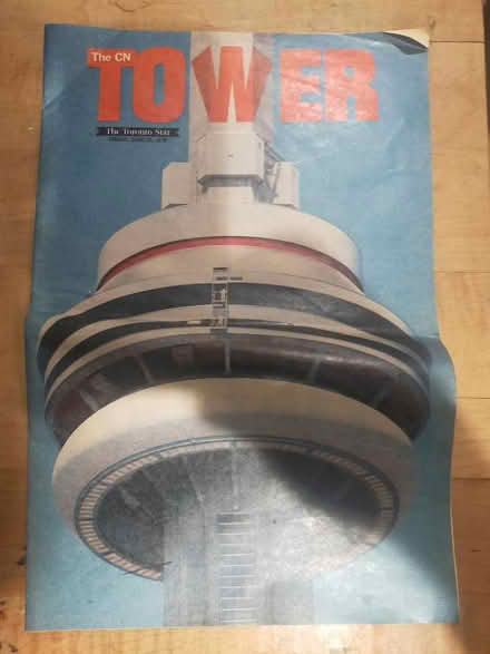 Photo of free Vintage CN Tower magazine insert (Christie Pits) #1