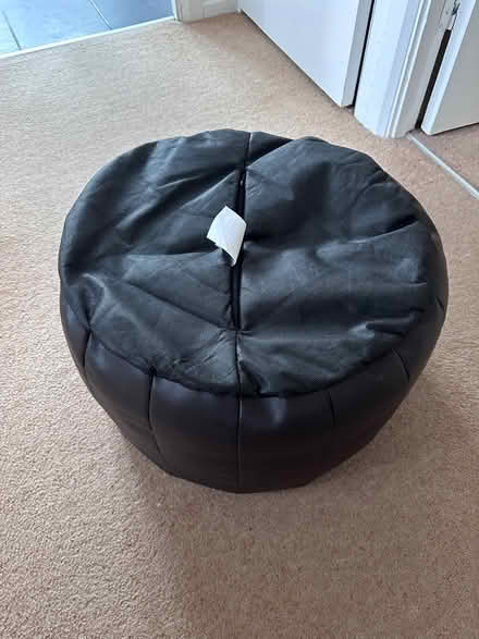 Photo of free Brown Faux Leather Pouffe (Kings Langley WD4) #3