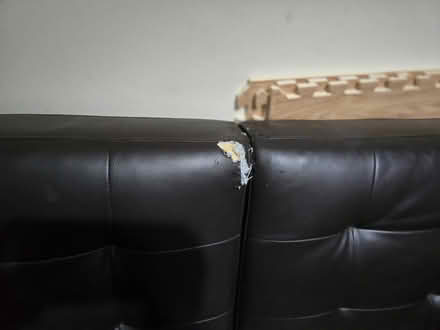 Photo of free Brown leather sofa bed (Ilkeston, DE7) #4