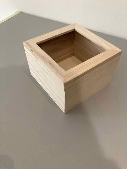 Photo of free Wooden box with square hole (Dickens heath B90) #1