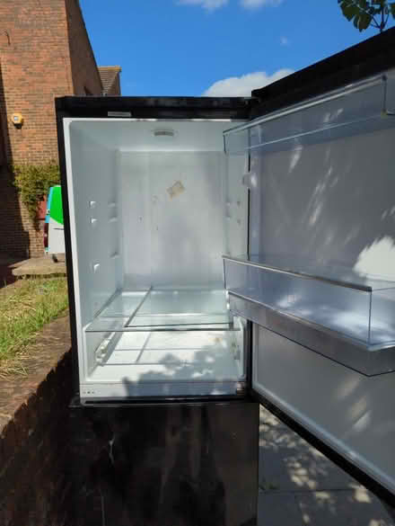 Photo of free Beko black fridge freezer 50/50 (Colliers wood SW19) #2