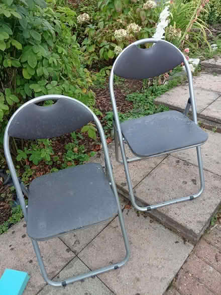 Photo of free 2 folding chairs (Caldy Valley CH3) #1
