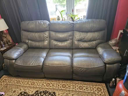 Photo of free Leather sofa (Hartcliffe) #1