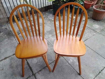 Photo of free 2 wooden dining chairs (Rochdale OL12) #3