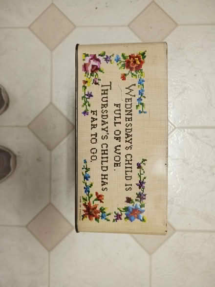 Photo of free Vintage metal box with poem (Greenbrae) #2