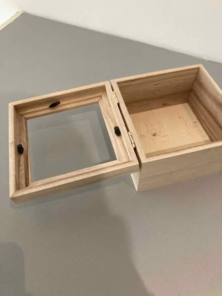 Photo of free Wooden box with square hole (Dickens heath B90) #2