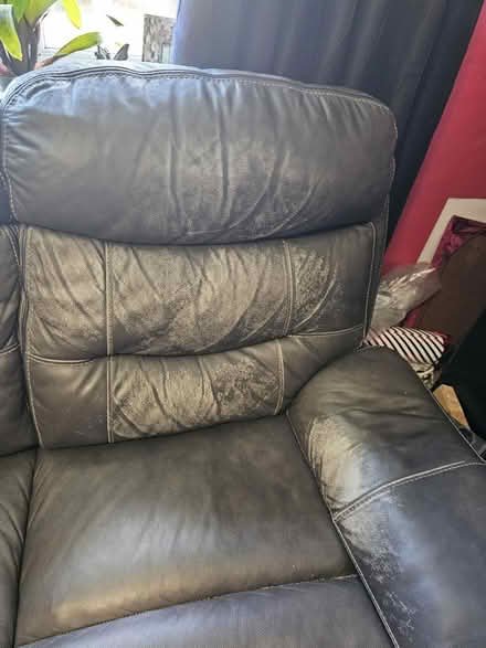 Photo of free Leather sofa (Hartcliffe) #2