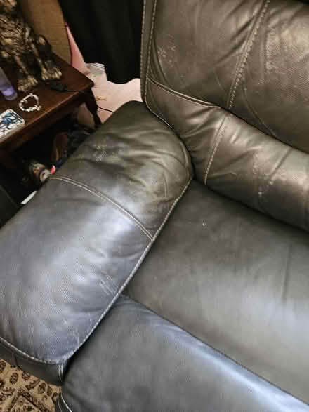 Photo of free Leather sofa (Hartcliffe) #3