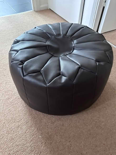 Photo of free Brown Faux Leather Pouffe (Kings Langley WD4) #1