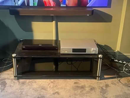 Photo of free TV / Audio Visual Table - Glass and Chrome (Headington OX3) #2