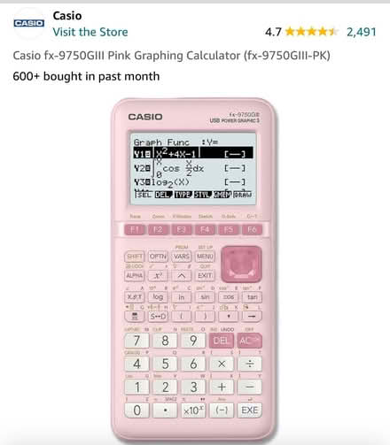 Photo of graphing calculator (Near foothill high) #1