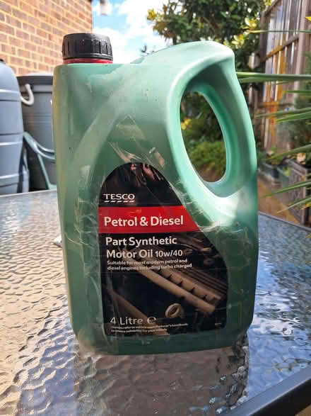 Photo of free Part Synthetic 10w/40 oil for a petrol or diesel car (Cheshunt EN8) #1