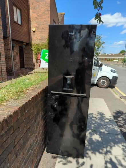 Photo of free Beko black fridge freezer 50/50 (Colliers wood SW19) #1