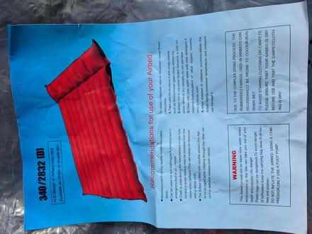Photo of free Airbed (Fleetville AL1) #1