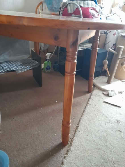 Photo of free Round wooden dining table (Rochdale OL12) #3