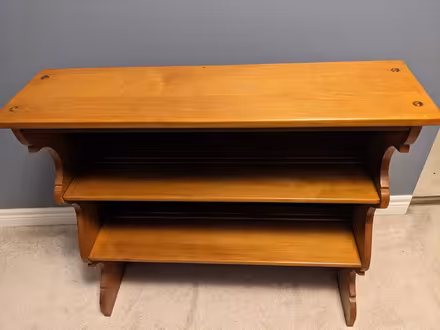 Photo of free wooden bookshelf (Don Mills and Steeles) #1