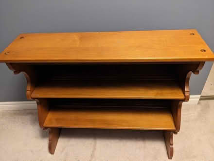 Photo of free wooden bookshelf (Don Mills and Steeles) #1