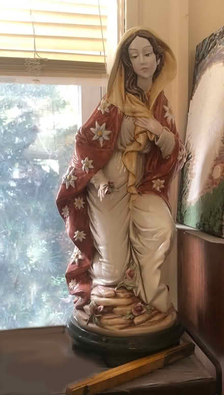 Photo of free Large Ceramic Statue of Woman (East Watertown) #2