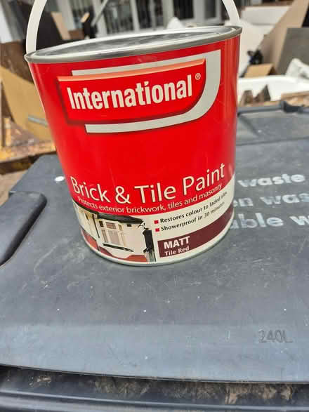 Photo of free Brick & Tile paint - Red 2.5l (TW3 Hounslow Central) #1