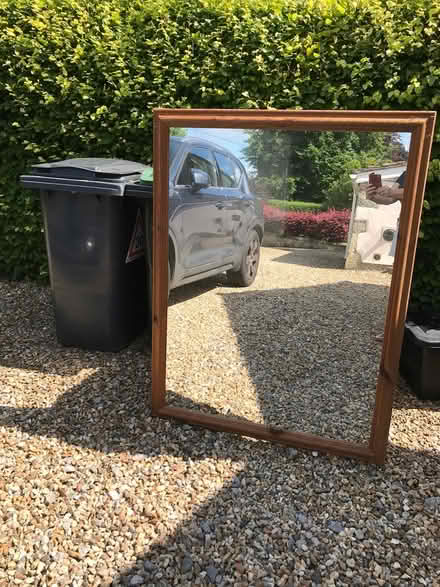 Photo of free Large pine frame mirror (Warminster BA12) #1