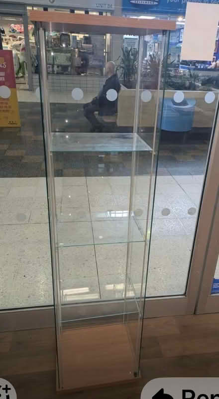 Photo of free Glass IKEA display shelf unit (Westcliff-on-sea SS2) #1
