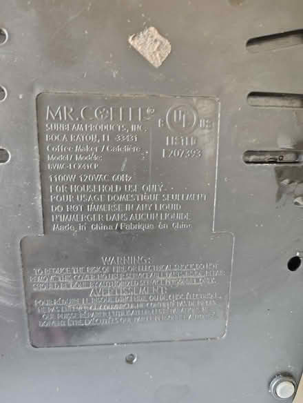 Photo of 12 cup carafe for Mr Coffee (Central District) #3