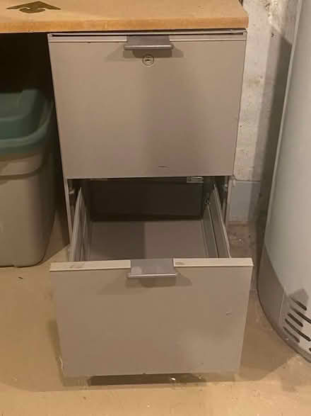Photo of free 2 grey metal 2-drawer file cabinets (Ardmore) #2